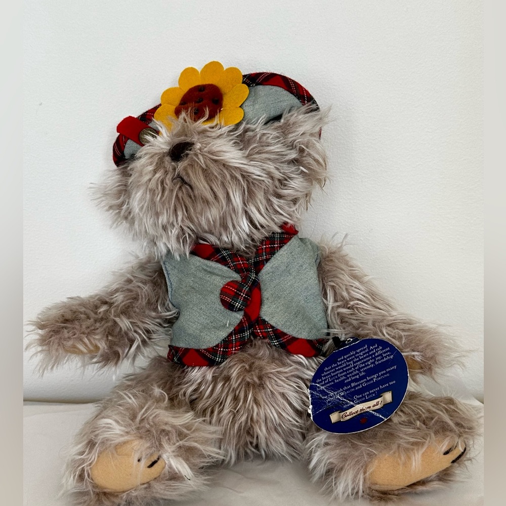 VINTAGE Blossom by Brass Button Bears With Hang Tag - All Original